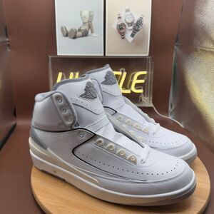Nike Air Jordan 2 Retro Cement Grey/White Men Size 11